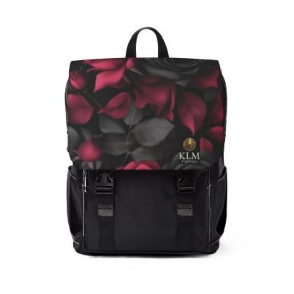 Floral Noir Shoulder Backpack - Picture 1 of 3